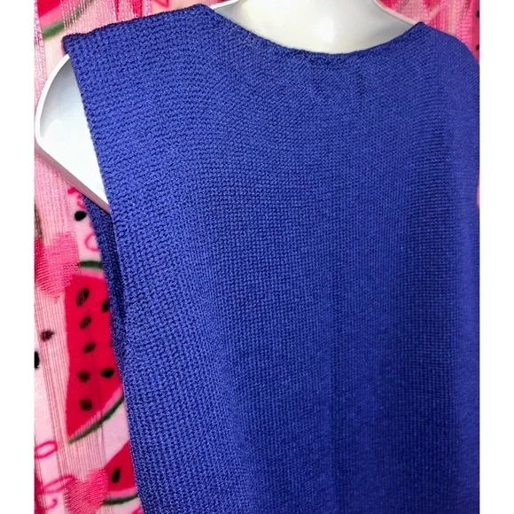 💙 Vintage 90s Chico’s Sweater Vest - Picture 4 of 6
